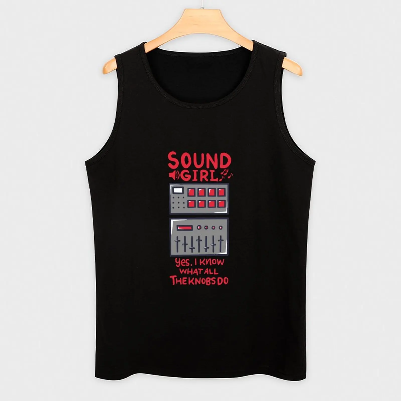Фото Майка Sound Girl Funny Audiophile Audio Engineering Soundboard для бега и джоггинга, влагоотводящая, быстросохнущая №3