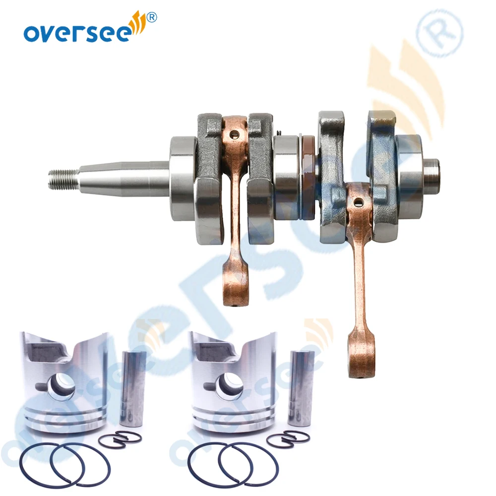 3B2-00030-0 Коленчатый вал в сборе и комплект поршней 3B2-00001-0 для 2-тактного подвесного