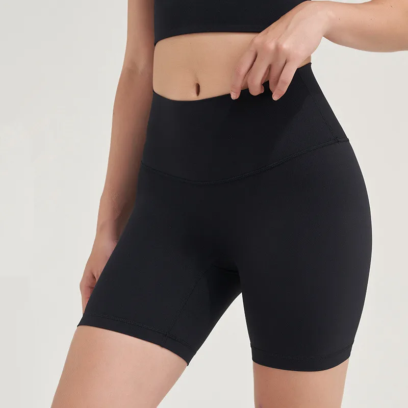 

Running Sports High Waist Quick-drying Breathable Yoga Shorts Luluwomen Sports Leggings Gym Push-up Three-point Pants