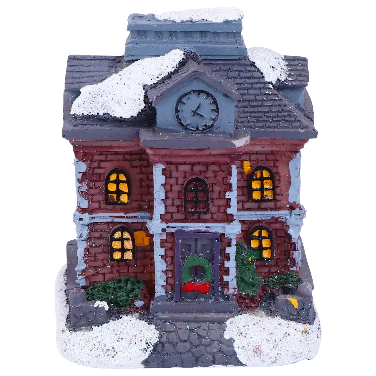 

Resin Christmas Scene Village Houses Christmas Centerpieces Ornament Holiday Decoration