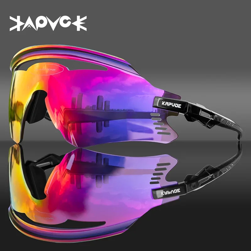 

Kapvoe Men's Sunglasses Eyewear Polarized 3 Lens Glasses MTB Bike Motorcycle Driving Sunglasses Outdoor Sports Goggles Women