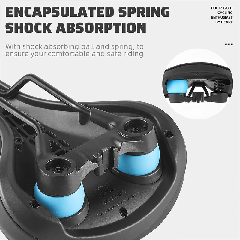 WEST BIKING MTB удобное двойное амортизирующее сиденье мягкое с пружинным седлом и