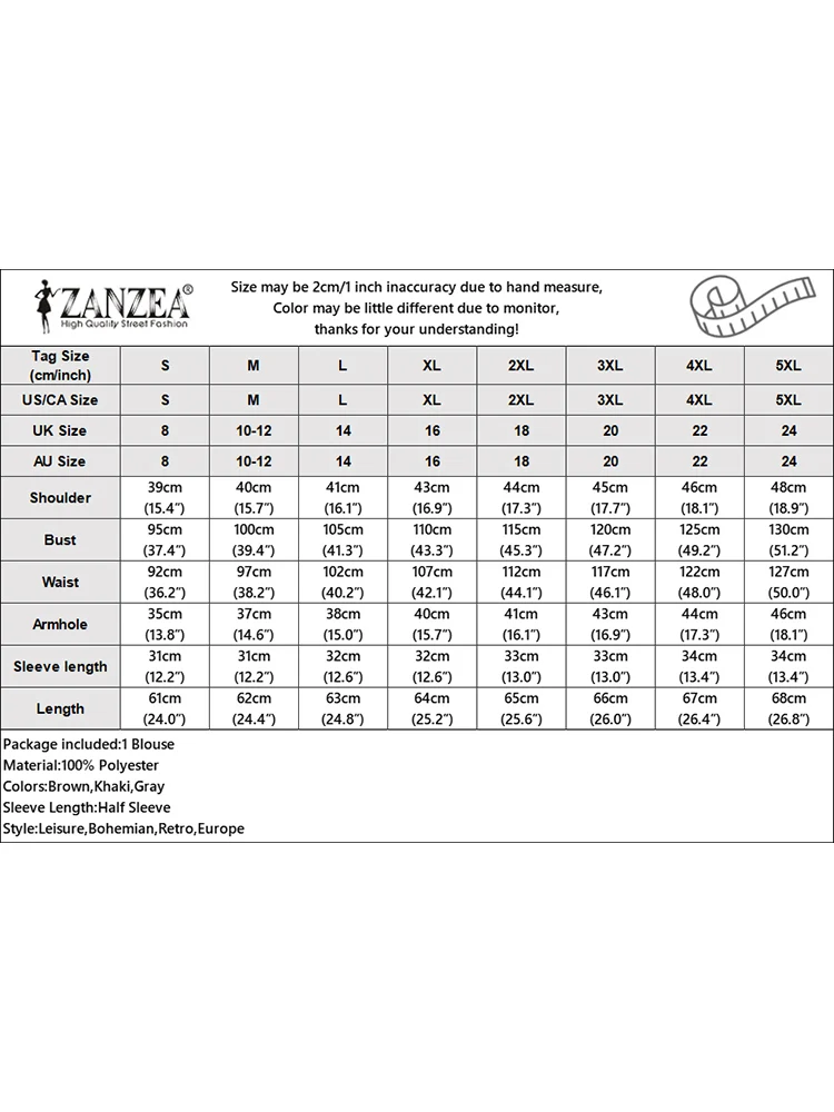 Блузка ZANZEA женская с леопардовым принтом Модная элегантная рубашка коротким