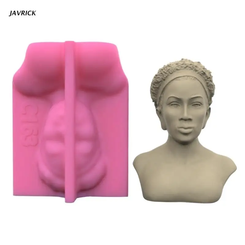 

Diy Crystal Drop Glue Aromatherapy Gypsum Abrasive Three-dimensional Goddess Avatar Ornaments Pendant Silicone Mold