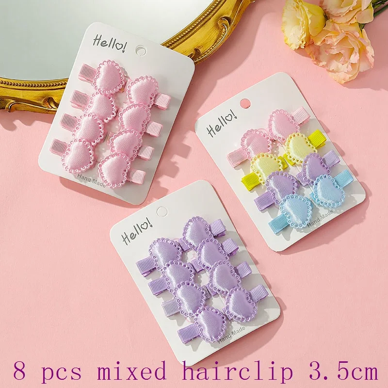 

8 заколки для волос для девочек, заколки для волос, аксессуары для волос, детские заколки для волос со сломанными челками, заколка для волос карамельного цвета, головной убор