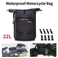 motocross modification package 22l black back seat luggage bag universal rear seat bag additional bag waterproof inner bladder