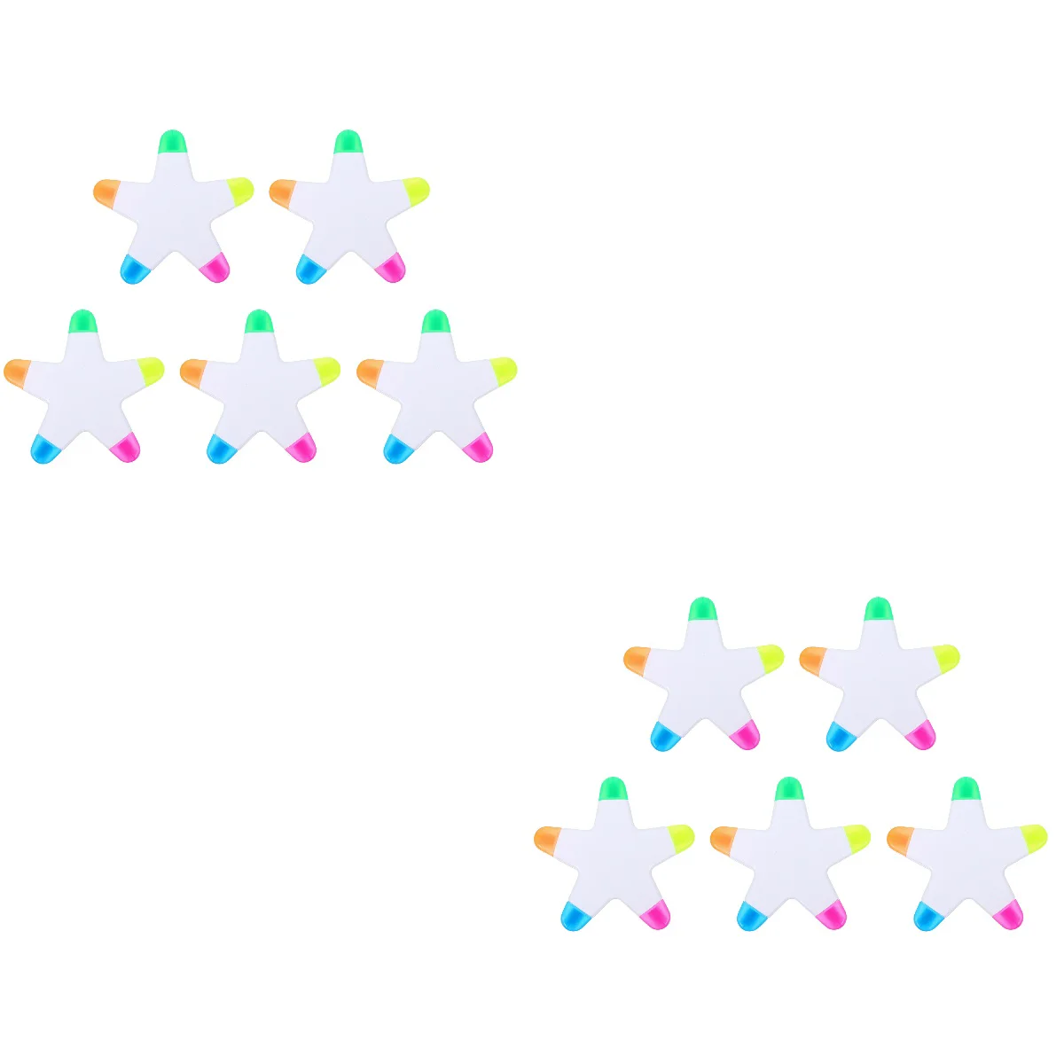 

Pen Highlighter Fluorescentstudent Writing Marker Students Stationery Star Shape Supplies Highlighters Markers