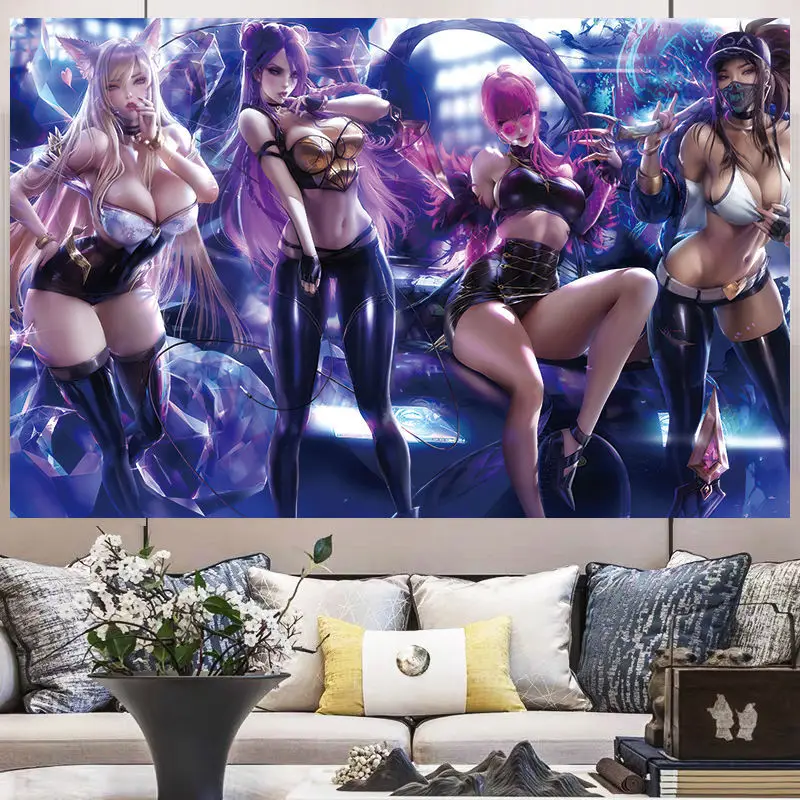 

Background Hanging Cloth Bedroom Bedside Home Decoration Room Decor Aesthetic Anime Meme Funny Tapestry Trippy Tapestries
