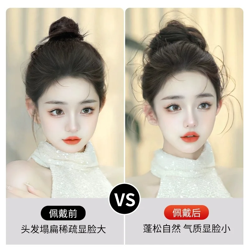 Большой синтетический пучок волос кусок волнистые кудрявые шиньон хвост