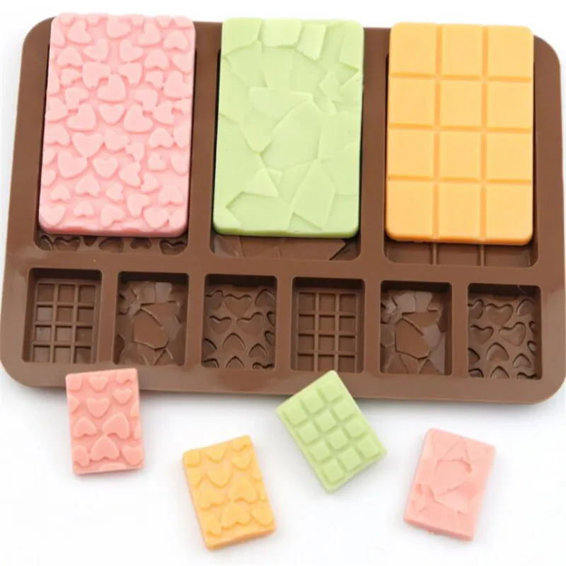 

9 Cells Silicone Chocolate Molds Rectangle Wax Melt Molds Engery Bar Silicone Molds for Chocolate Candy Bars Non-Stick Bpa Free