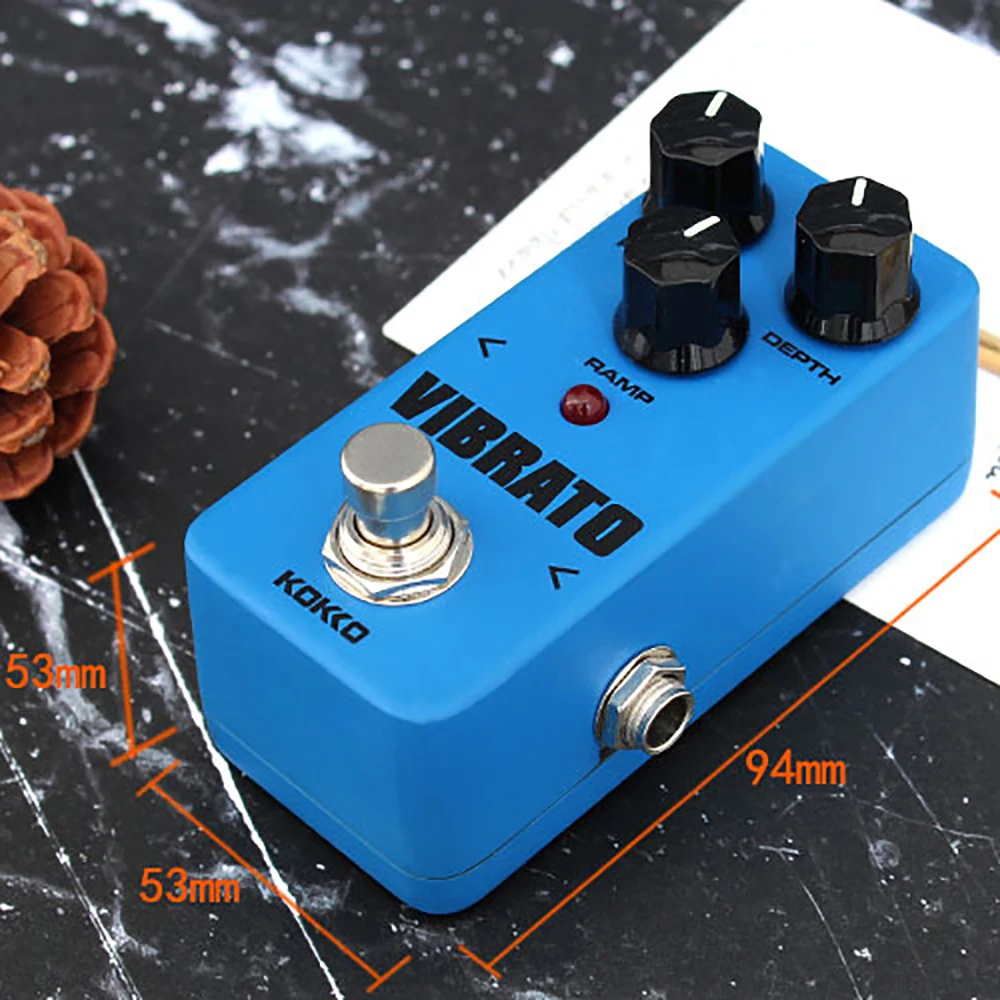Педаль эффектов для электрогитары Kokko мини-педаль Vibrato аксессуары бас-гитары
