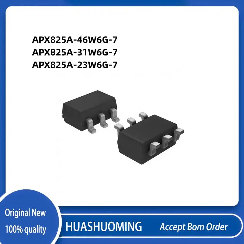 

50Pcs/Lot APX825A-46W6G-7 46W6G-7 APX825A-31W6G-7 31W6G-7 APX825A-23W6G-7 23W6G-7 APX825A SOT23-6