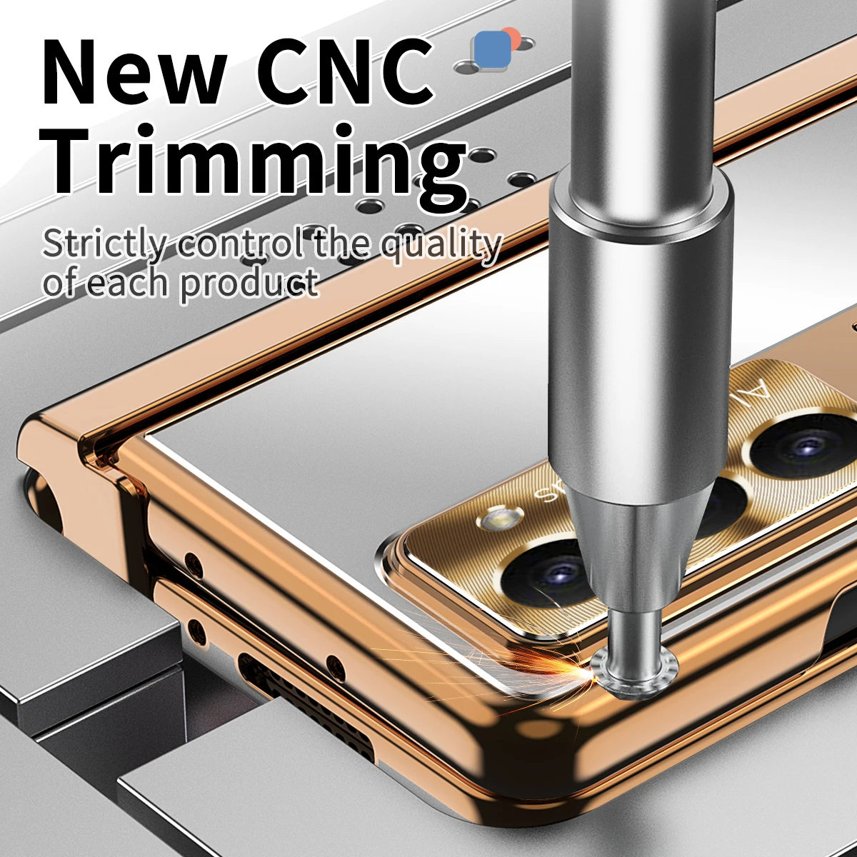 Металлический Алюминиевый противоударный чехол с 2 петлями для Samsung Galaxy Z Fold3 Fold4 Fold5, чехлы с подставкой для ручки для ZFold5