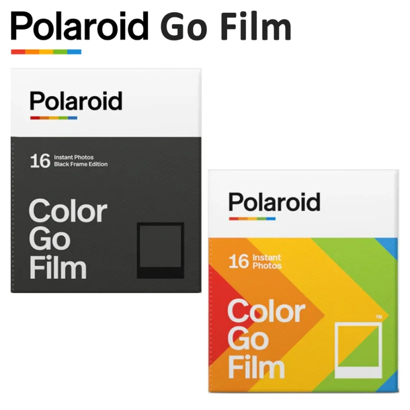 

Polaroid Go Color Film Double Pack Instant Photo Paper 16 Sheets For Polaroid Go Camera ( White / Black Frame Optional )
