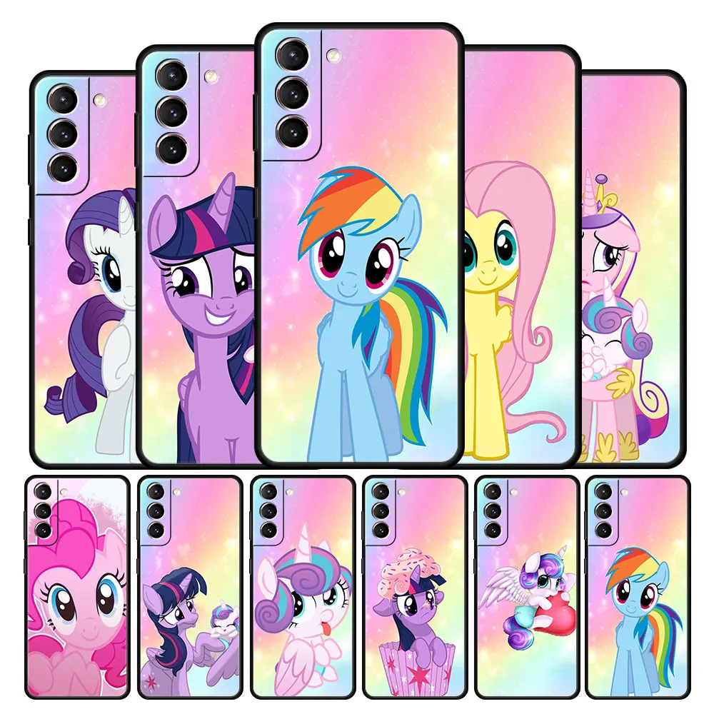 

Case Cover for Samsung Galaxy Note 10 20 8 9 10+ Ultra F12 F22 M30s M11 M22 5G TPU Official Funda My Little Pony Horse Anime