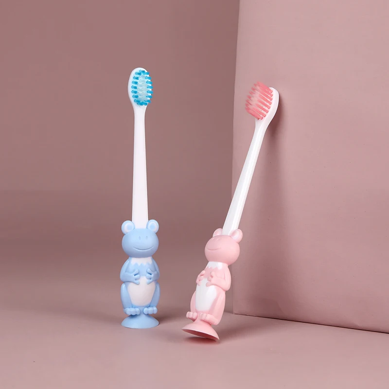 

1pc Baby Cute Soft-bristled Toothbrush for Children Teeth Cartoon Frog Training Toothbrushes Baby Oral Health Care