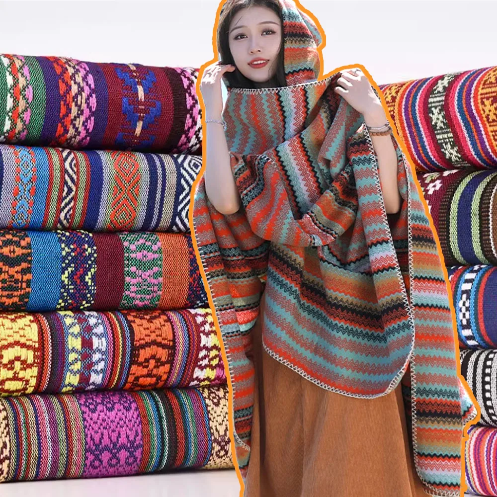 Этнический стиль хлопковая льняная ткань текстиль лоскутное покрывало для