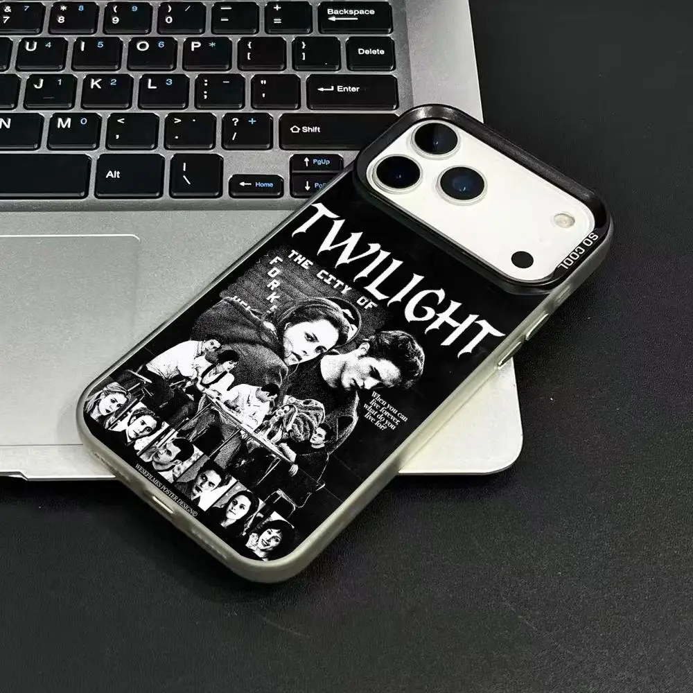 Фото Чехол для телефона Movie T-TwilightS для iPhone 17 16 15 14 13 12 11 Pro Max Air, матовый, противоскользящий, противоударный защитный чехол №4