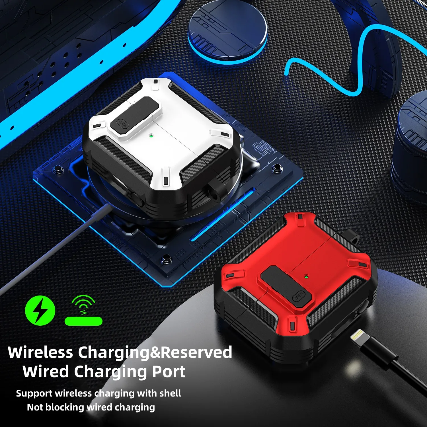 Новый чехол для наушников с защитным замком Samsung Galaxy Buds 3 набором чистки и брелком