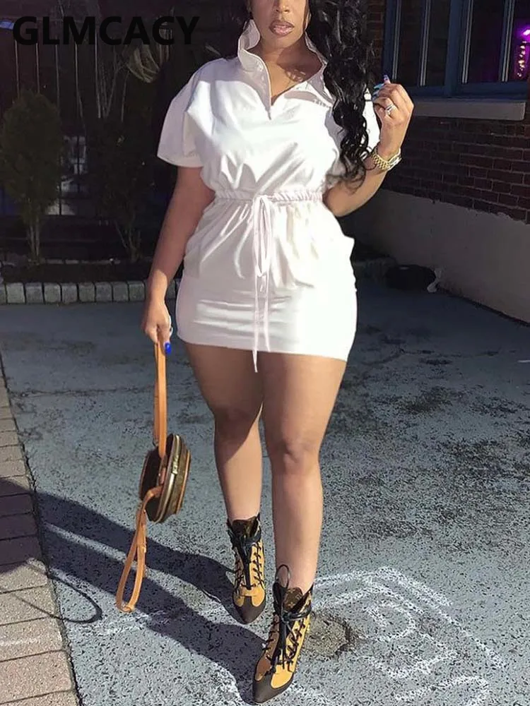 

Women Short Sleeve Casual Sweet Dress Summer Bodycon Mini Dress