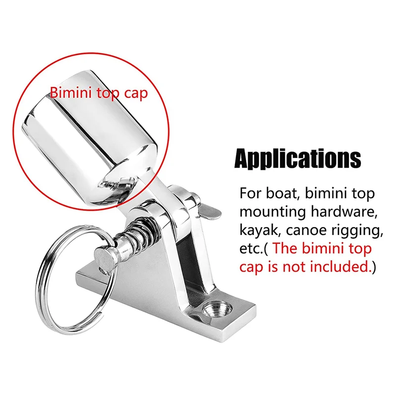 Bimini Верхний шарнир для палубы с быстроразъемным штифтом оборудование крепления