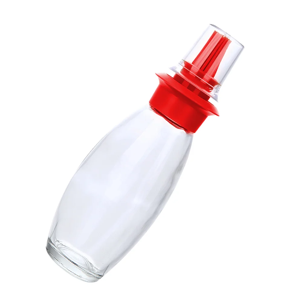 

Glass Oil Bottles Oil Bottle with Brush Basting Oil Brush Cooking Marinating Brush Oil Container with Brush Pastry Oil Brush