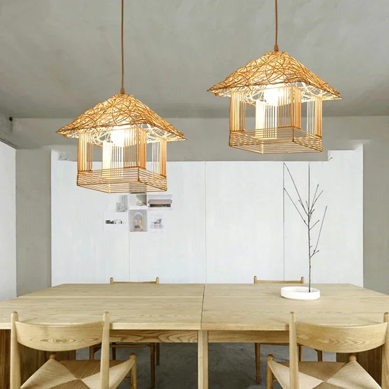 Ретро люстры освещение в китайском стиле креативный чайный домик фермерский дом