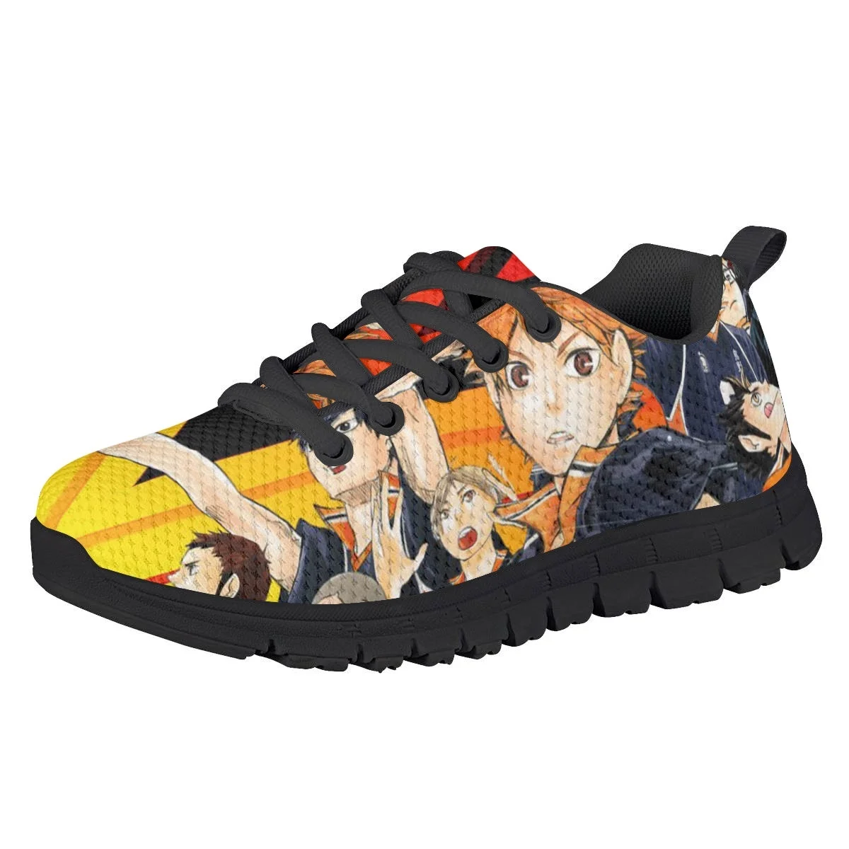 

Hot Japanese Anime ハイキュー Haikyuu Karasuno ひなた しょうよう かげやま とびお Kids Casual Sneakers Summer Breathable Wear-resistant Running Shoes