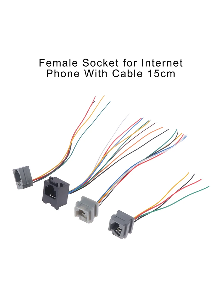 5 шт., разъём RJ11/RJ12/RJ45 для телефонных розеток, 4P4C/6P4C/6P6C/8P8C, гнездовой разъем 616E 623K 641D