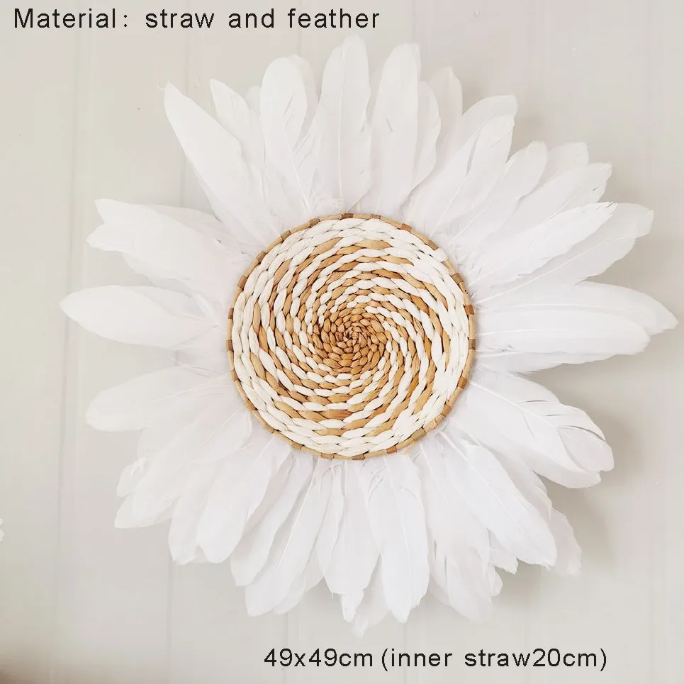 Продажа Настенное украшение из ротанга ручной работы в марокканском стиле, Подвесной Настенный декор, круглая плетеная настенная корзина, комнатны...