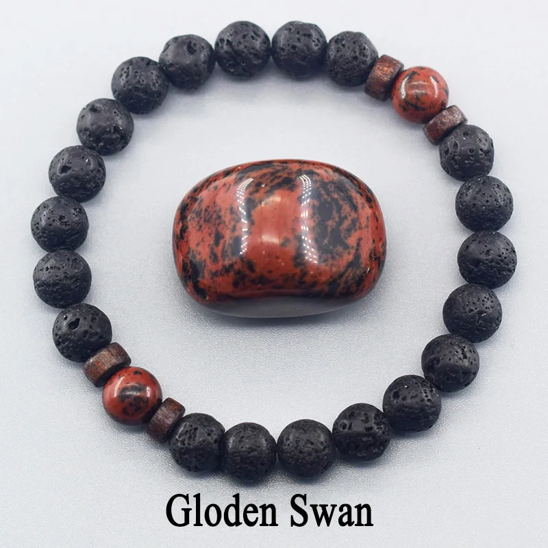 Бусины Из Натурального вулканического камня 8 мм