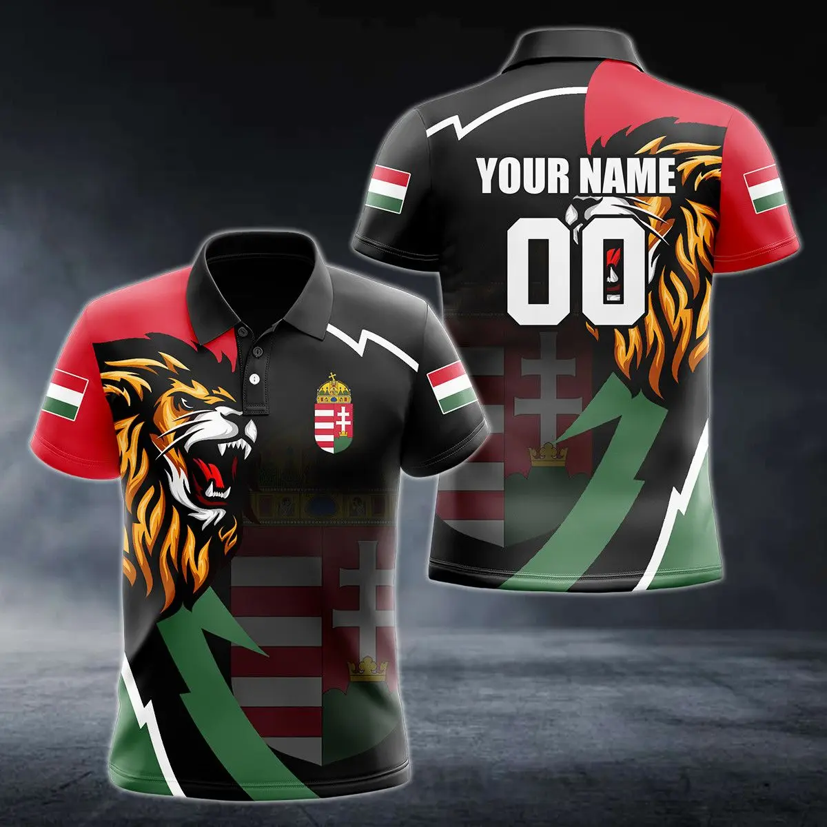 

Футболка-поло с флагом венгери и гербом на заказ, летняя повседневная Уличная одежда, мужская модная свободная футболка, спортивная одежда