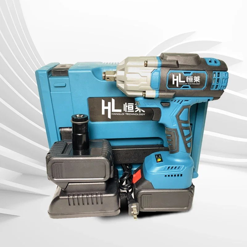 

HENGLA I1/2" Heavy Duty Cordless Torque 800N.m Industrial Brushless Lithium Electric Impact Wrench For Tires Factory Price