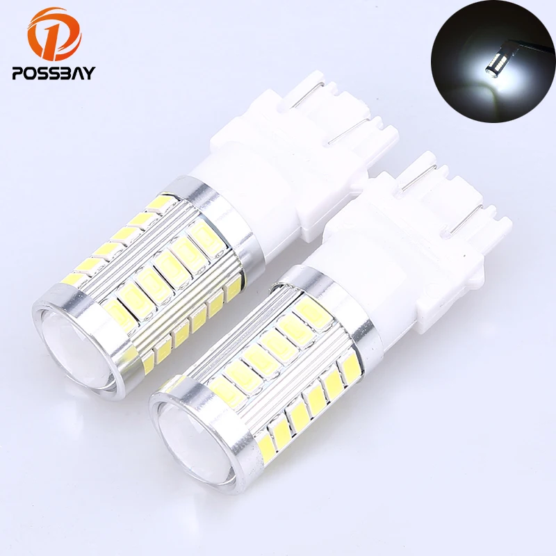 POSSBAY T25 33 светодиодный 3157 SMD Автомобильные Внешние фары сигнал поворота стояночный стоп резервный фонарь заднего хода белые противотуманные фары