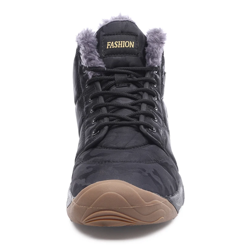 Leather Man Hiking Shoes Keep Warm Winter Shoes Wear-resistant Hunting Tourism Mountain Shoes Durable Waterproof Tactical Boots