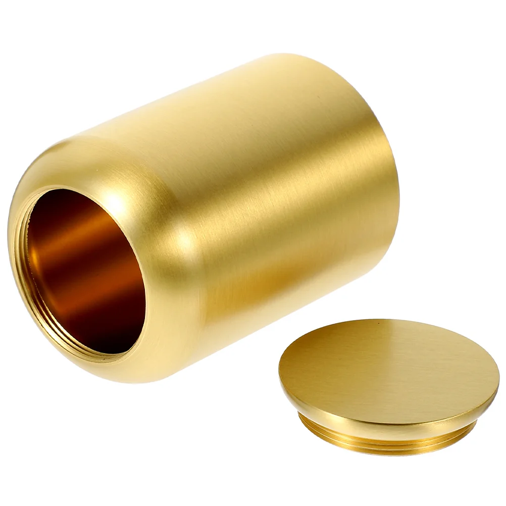 

Small Tea Pot Coffee Beans Tin Portable Canisters Leaf Storage Metal Tins Brass