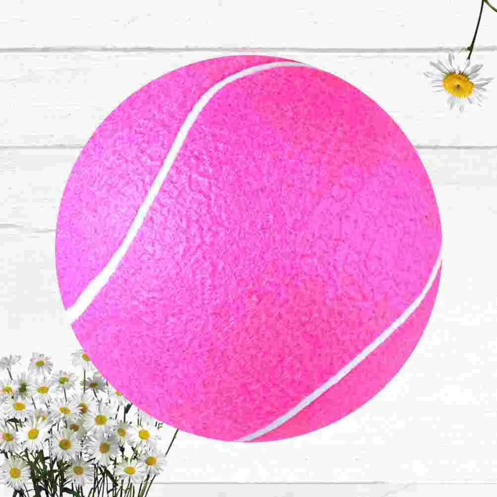 

1 Pc Tennis Ball Elastic Pink Durable Educational Playing Toys for Home