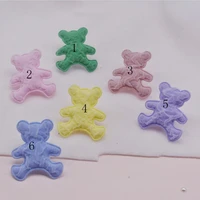 30pcs 4 64cm sweet bear applique for diy clothes hat headwear patch sewing crafts gloves clothes socks decoration