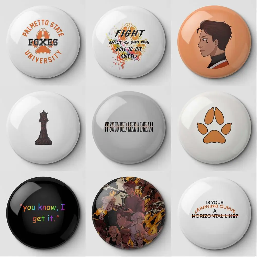 

Kevin Day All For The Game Foxhole Psu Foxes Fight Because You Don How Soft Button Pin Customizable Lapel Pin Cartoon Creative