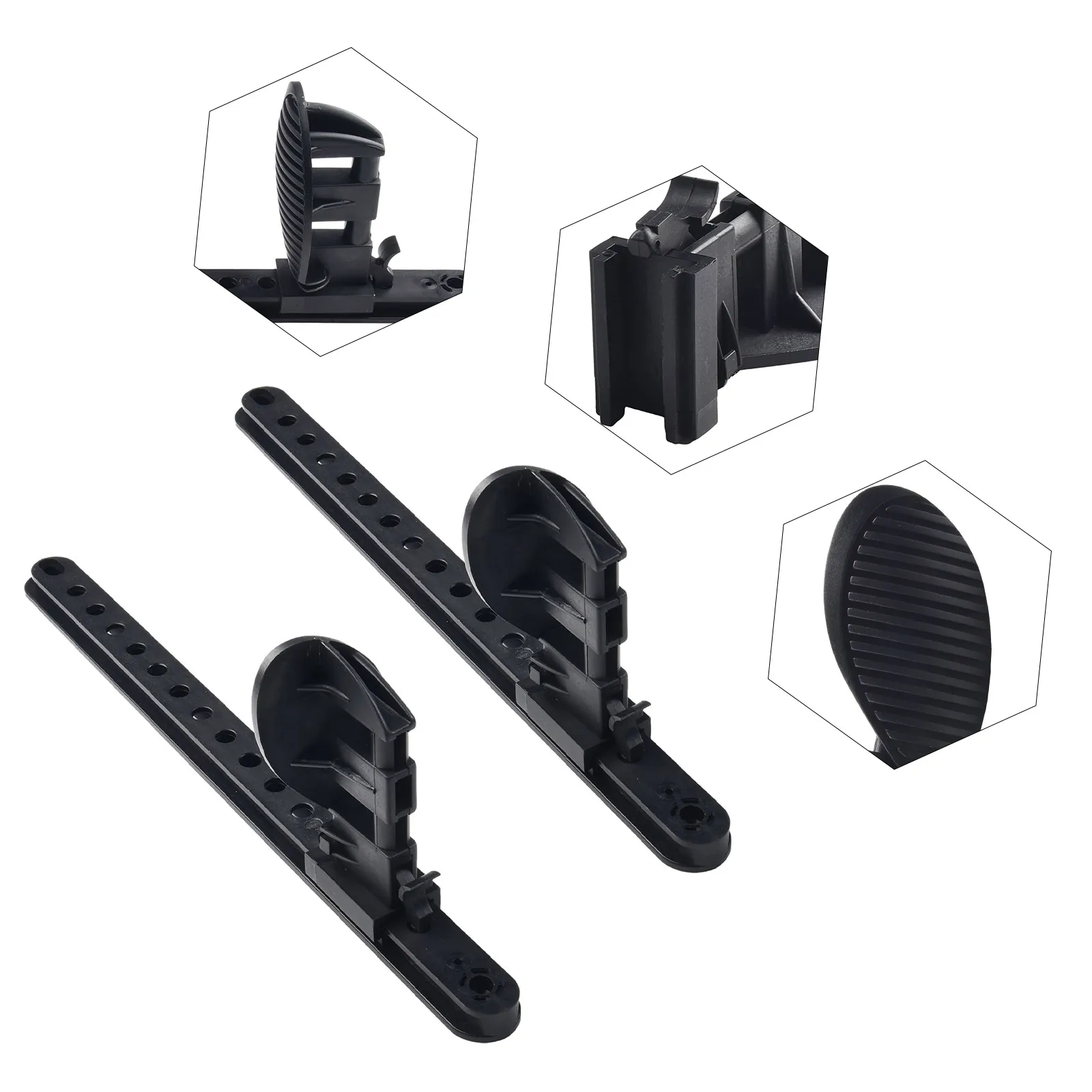 

Brace Pedal Foot 1pair 41.5 Cm / 16.3 Inches Accessories Adjustable Canoe Foot Peg Rest High Quality Kayak Plastic