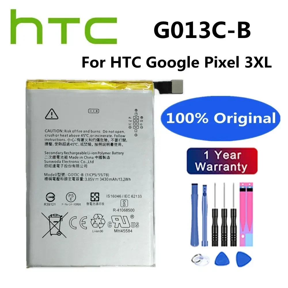 Оригинальный аккумулятор для мобильного телефона HTC Google Pixel 3 3A XL 3Lite Lite 3XL G013A-B G013A-C