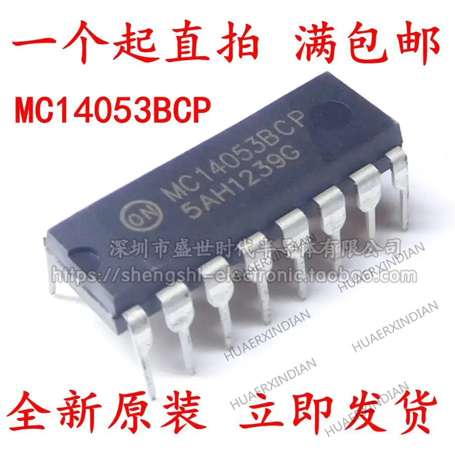

10 шт., новинка, оригинальный mc14053p10 MC14053 MC14053B DIP16 IC