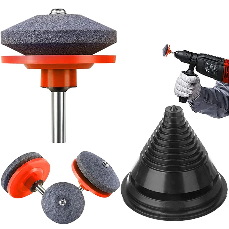 AffûTeur de Lame Tondeuse à Gazon 5 PièCes pour Perceuse Outil Pelouse