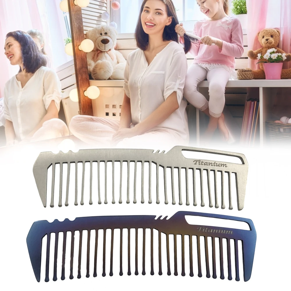 

Titanium Comb EDC Hair Barber Comb Mini Ultra Pocket Anti Static Comb for All Hair Types