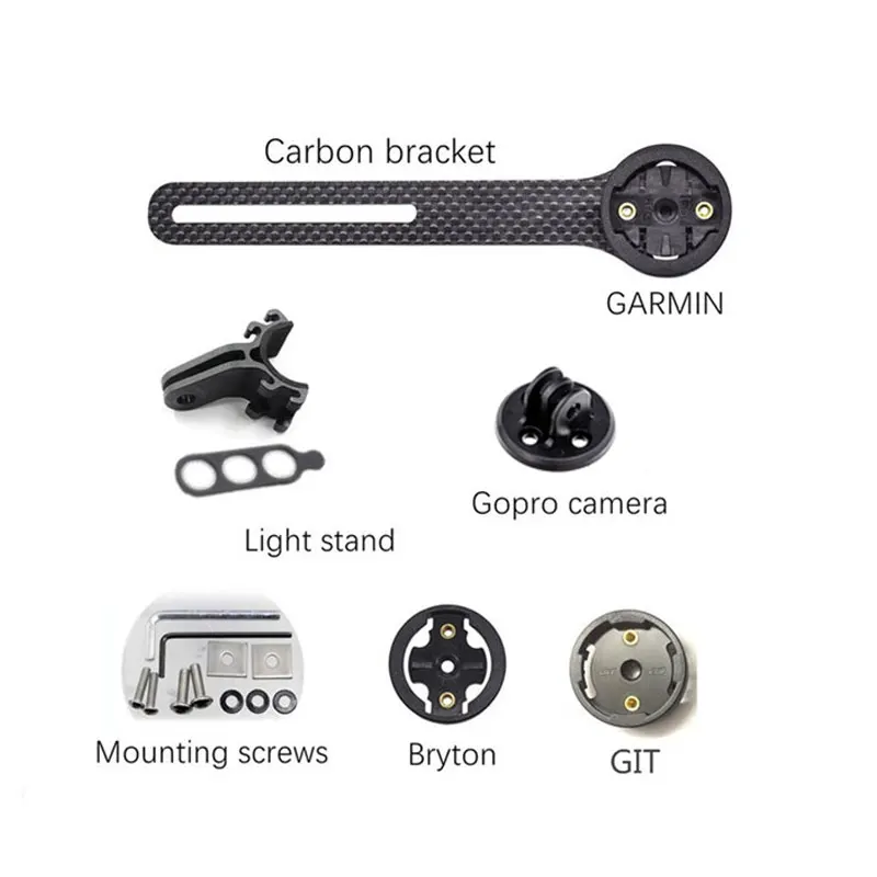 Держатель для компьютера и велосипеда Garmin/bryton/cateye/igpsport + кронштейн для видеокамеры GoPro + держатель для лампы