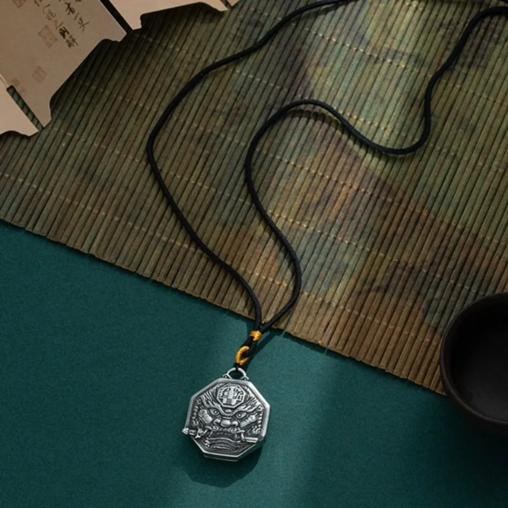 Инь Ян Тай Чи сплетни ожерелье двусторонний амулет властный кулон в виде льва