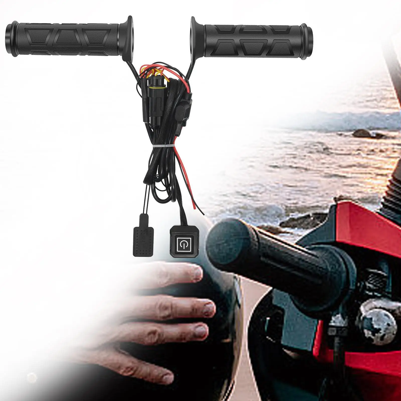 

Универсальные ручки с подогревом руля квадроцикла и подогревом для большого пальца Ручки для квадроцикла с подогревом