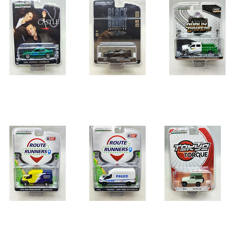 Greenlight 1:64 Corvette C8 Dodge Waste Management Ram Goodyear NYPD Series литая под давлением модель автомобиля