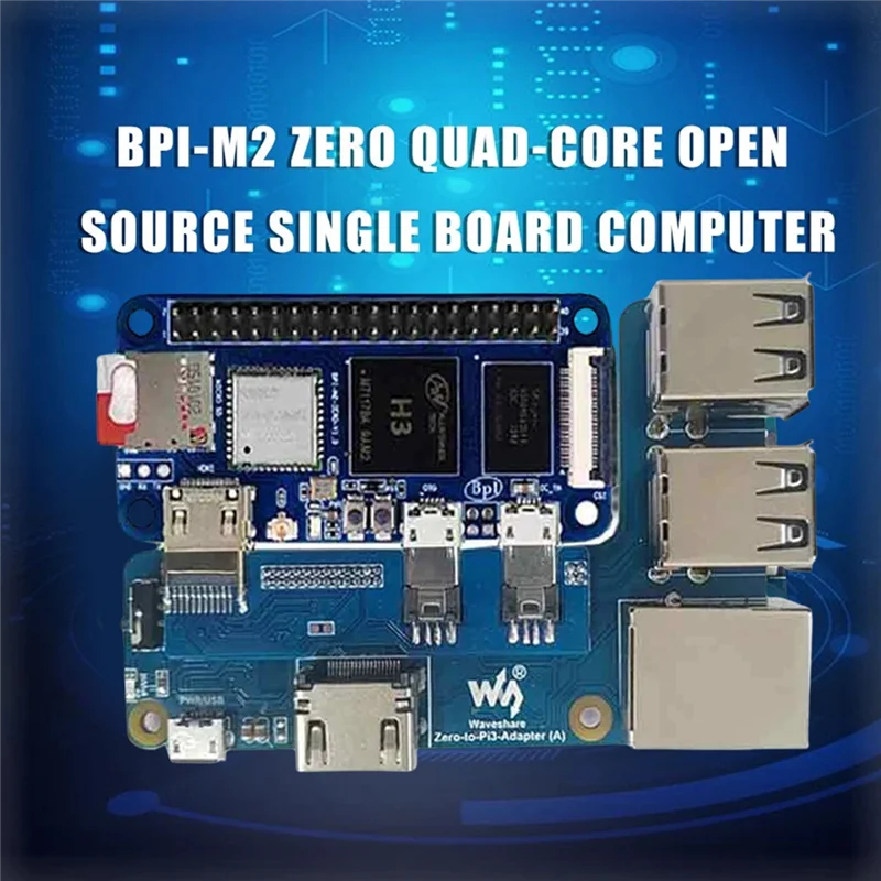 

Адаптер Waveshare Zero-Pi3 + комплект макетной платы с портом Ethernet RJ45, 4usb-концентратора для банановых платформ