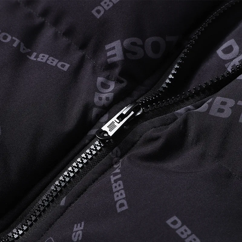 2022 Winter coat Men's Jacket Windproof Pilot Fashion collar Spring and autumn casual quilted warm zipper